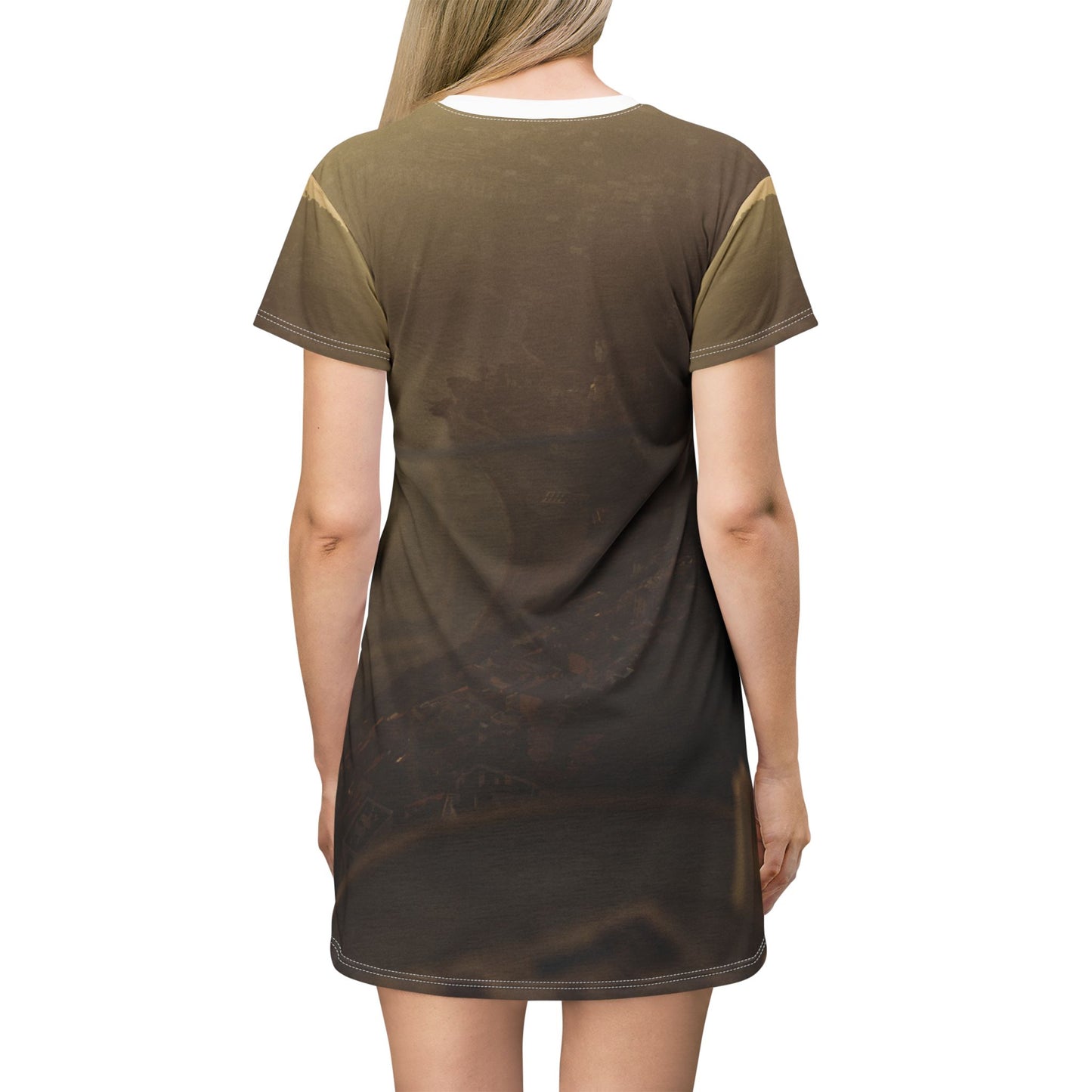 Suntropika T-Shirt Dress Coffee Sunrise – Casual Summer Wear