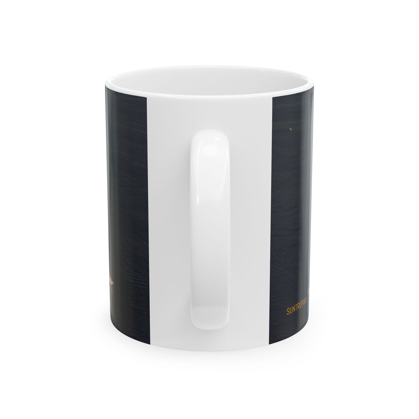 Suntropika Yachts at sea Ceramic Mug - 11oz - Perfect for Coffee Lovers & Beach Vibes