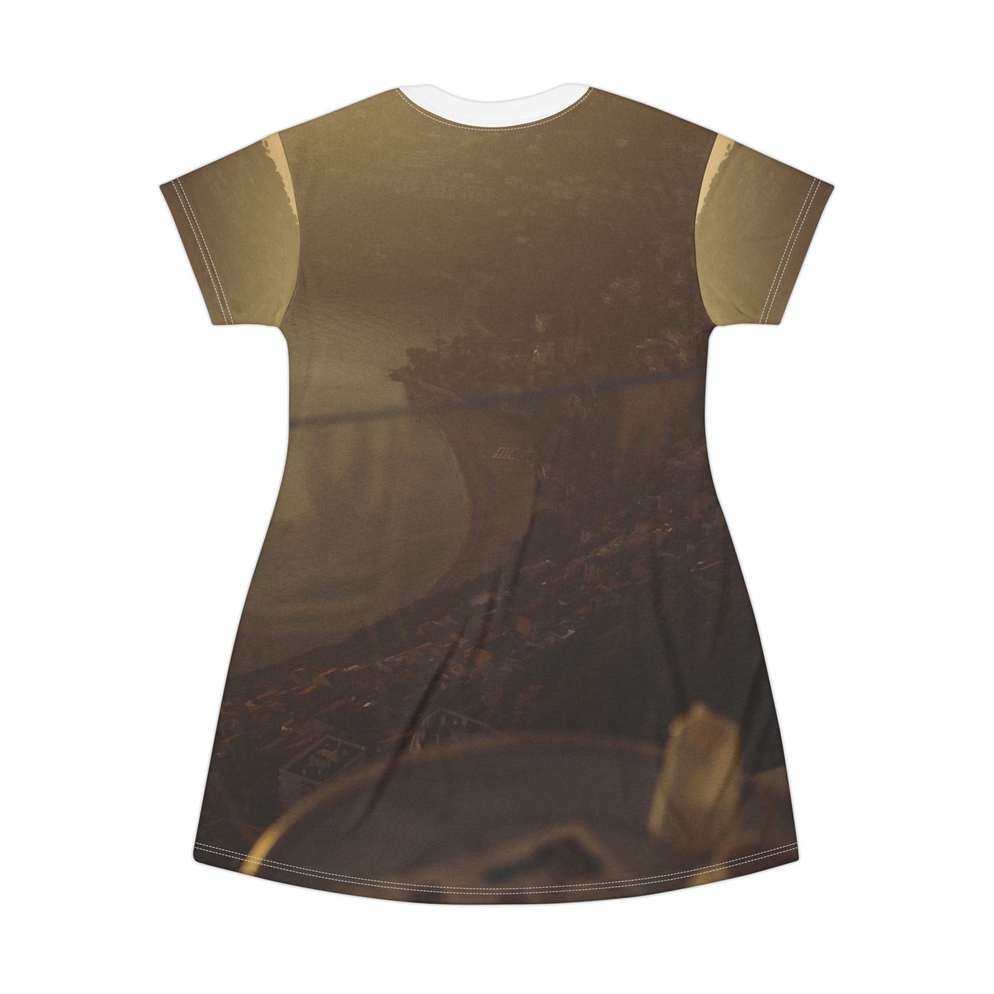 Suntropika T-Shirt Dress Coffee Sunrise – Casual Summer Wear