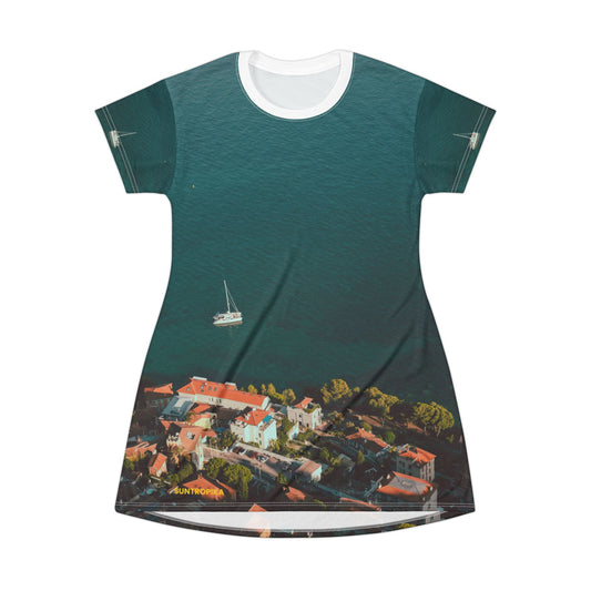 Suntropika T-Shirt Dress Yacht at Roquebrune – Casual Summer Wear