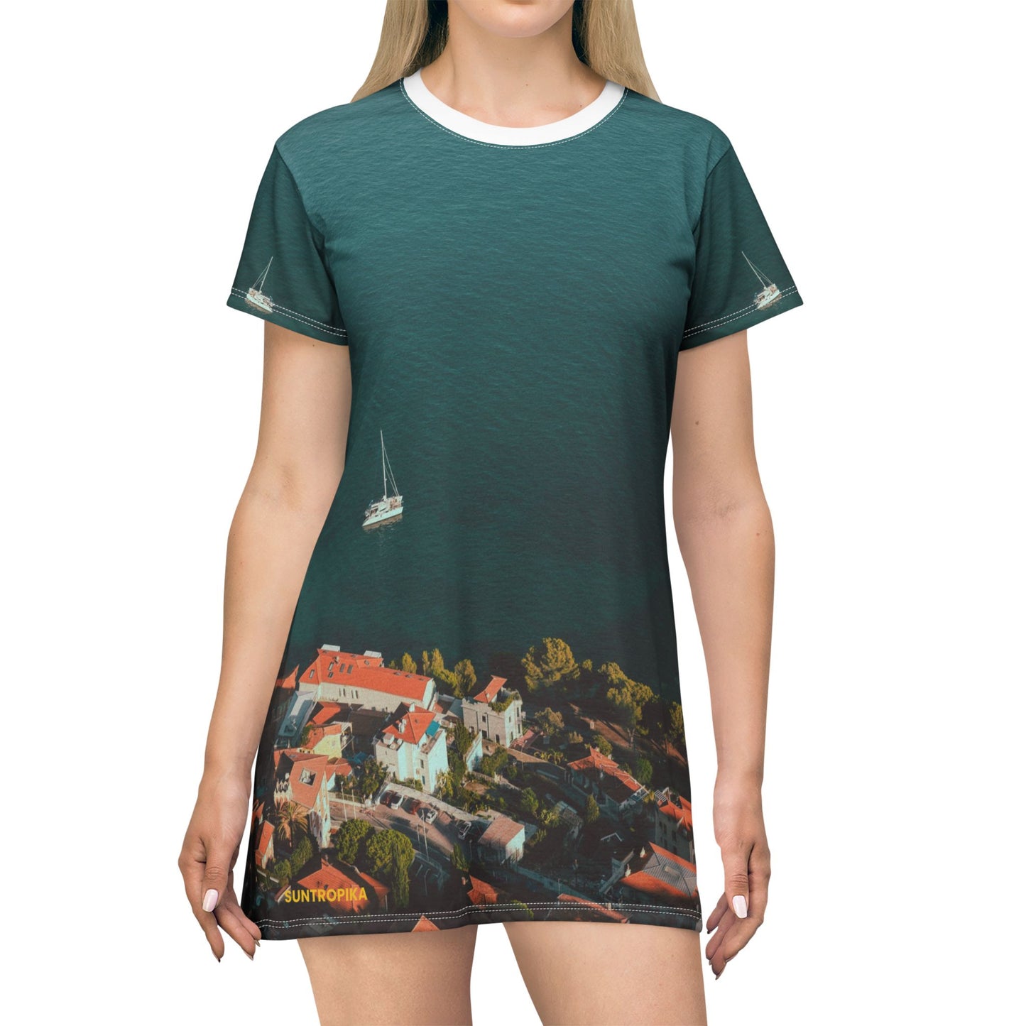 Suntropika T-Shirt Dress Yacht at Roquebrune – Casual Summer Wear