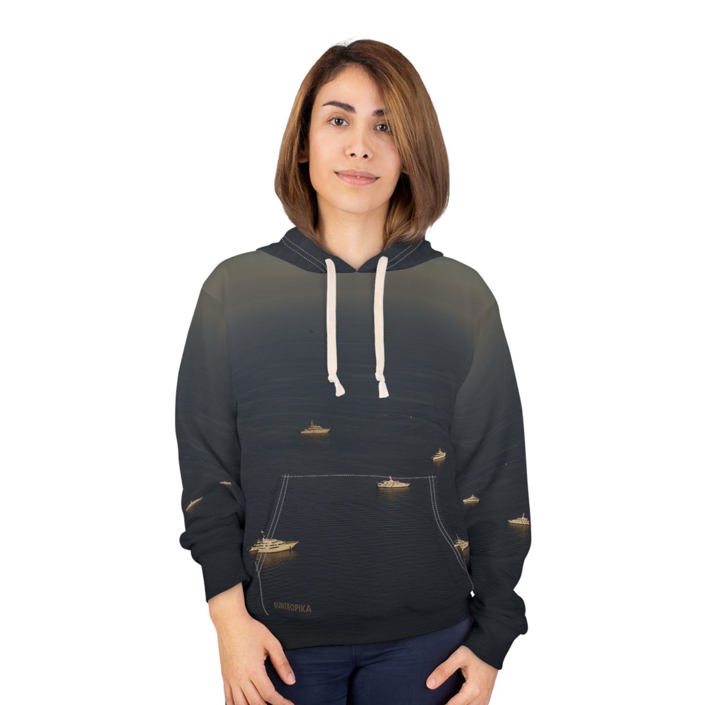 Suntropika Hoodie Yachts at sea - Perfect for Beach Days & Casual Outings