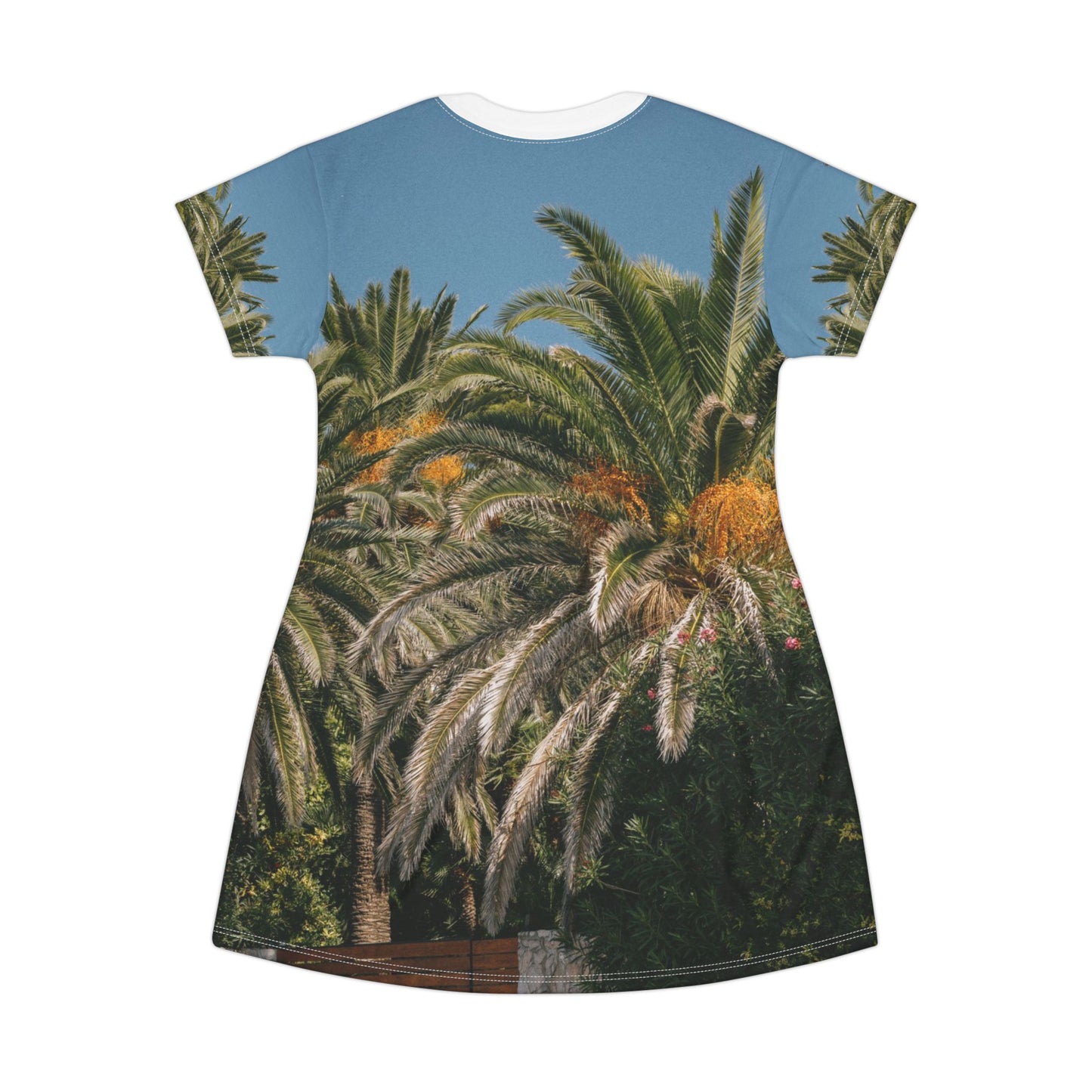 Suntropika T-Shirt Dress with Palm Trees – Casual Summer Wear