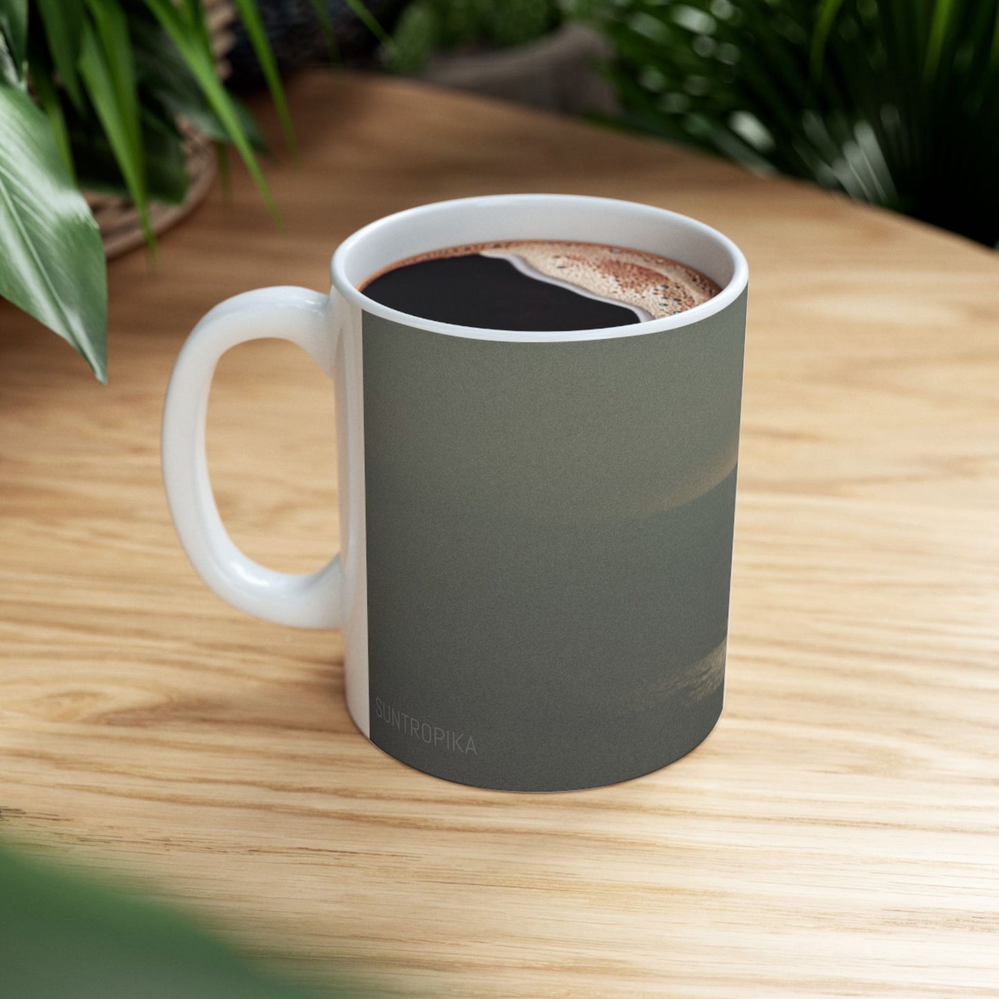 Suntropika Ceramic Mug - Sunset Sea - 11oz - Perfect for Coffee Lovers & Beach Vibes