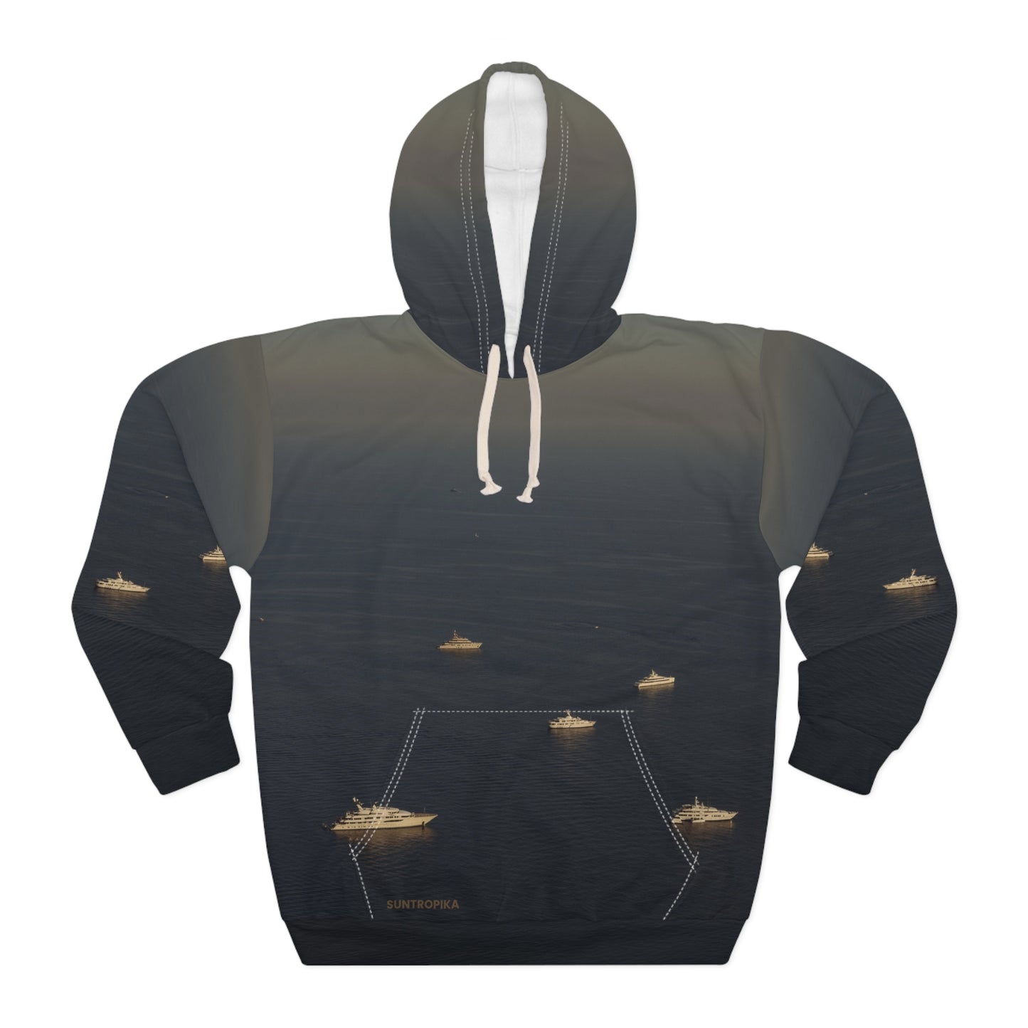 Suntropika Hoodie Yachts at sea - Perfect for Beach Days & Casual Outings