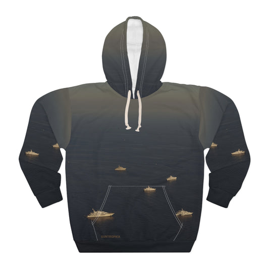 Suntropika Hoodie Yachts at sea - Perfect for Beach Days & Casual Outings