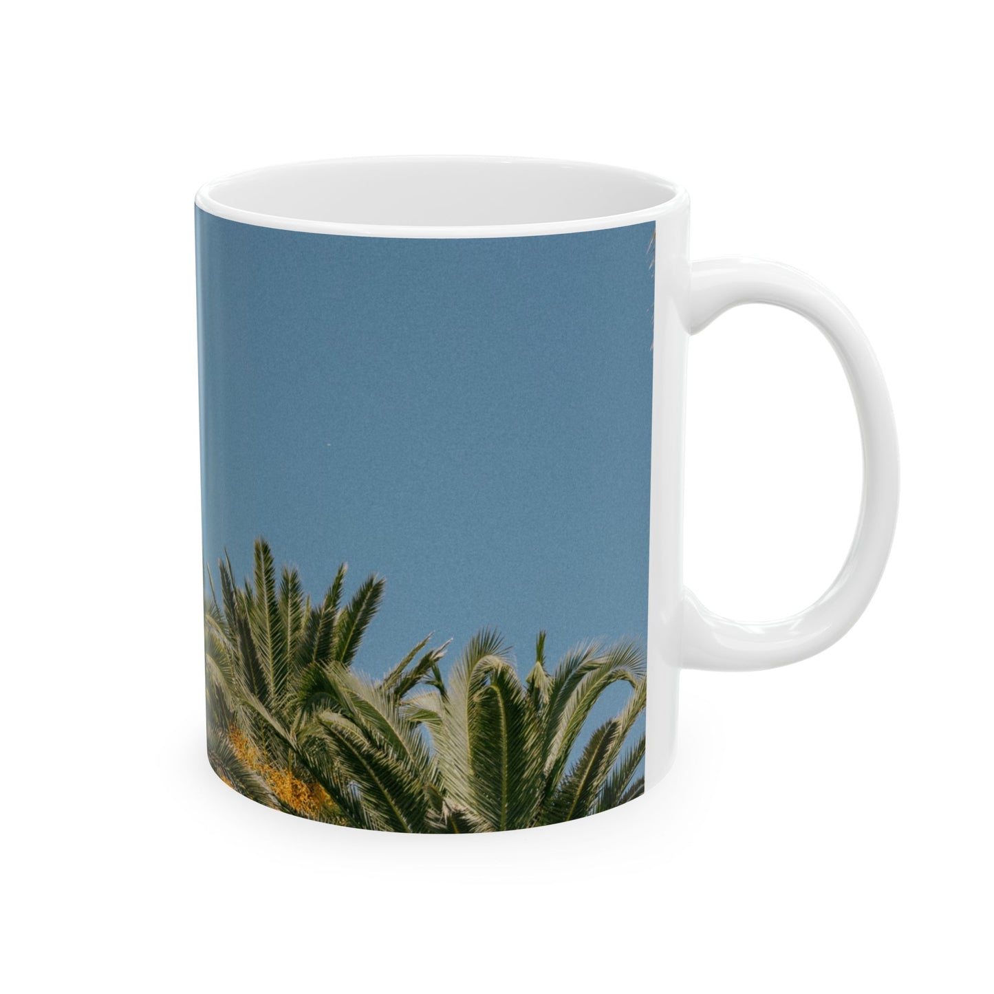 Suntropika Palm Trees Ceramic Mug - 11oz - Perfect for Coffee Lovers & Beach Vibes