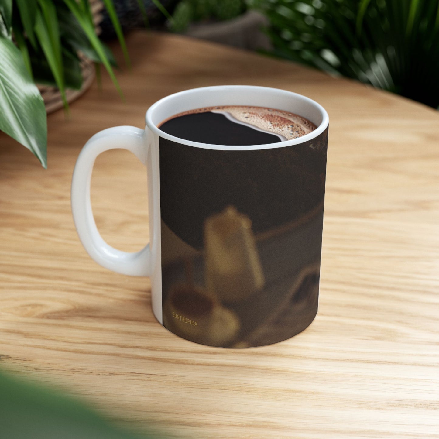 Suntropika Ceramic Mug - Coffee Sunrise - 11oz - Perfect for Coffee Lovers & Beach Vibes
