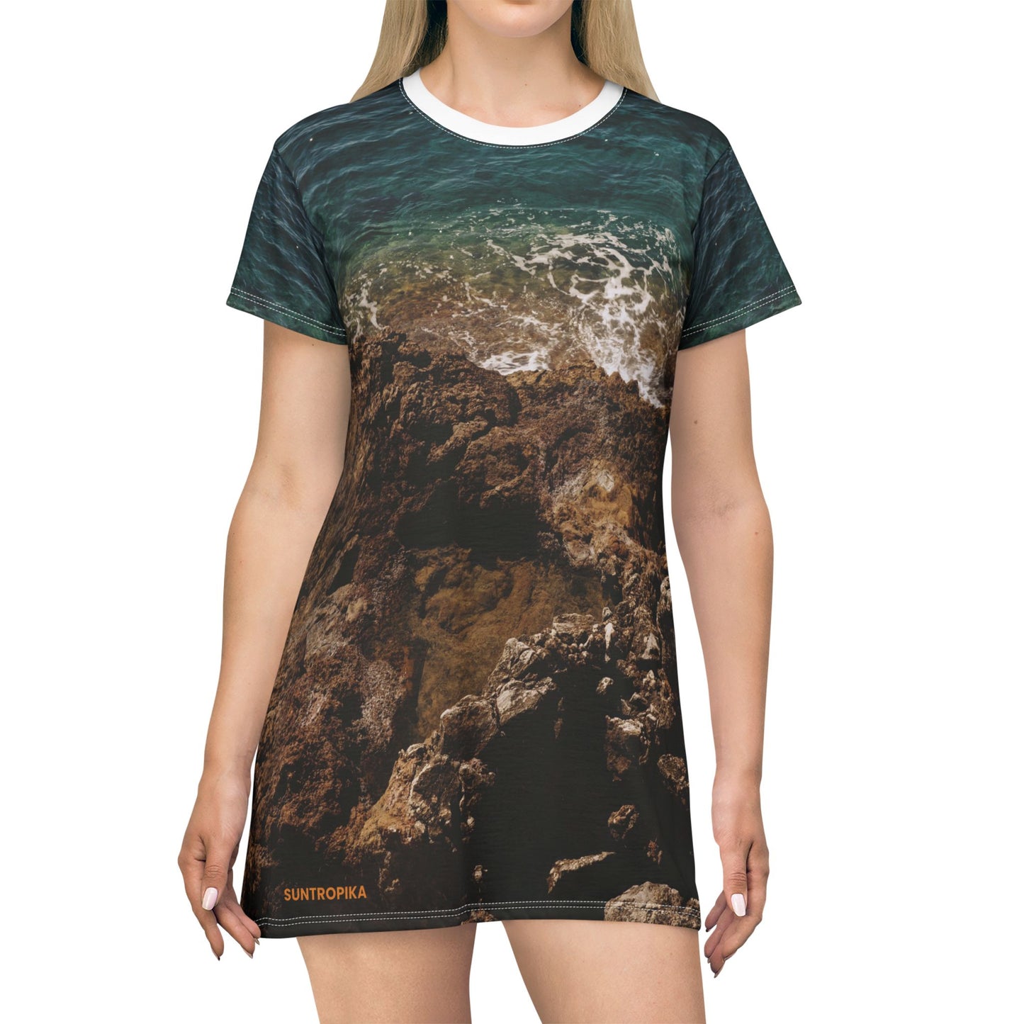 Suntropika T-Shirt Dress Crashing Water – Casual Summer Wear