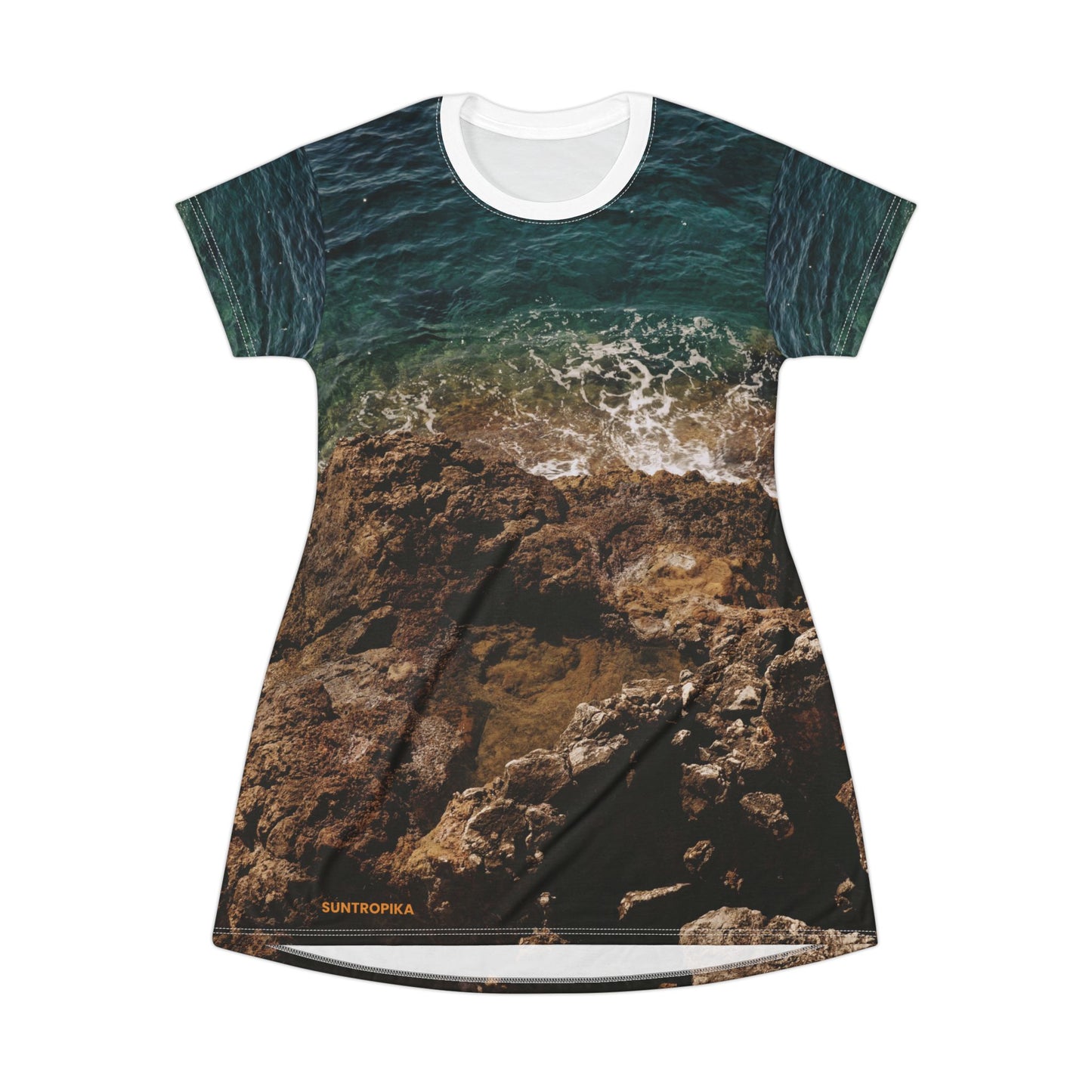 Suntropika T-Shirt Dress Crashing Water – Casual Summer Wear