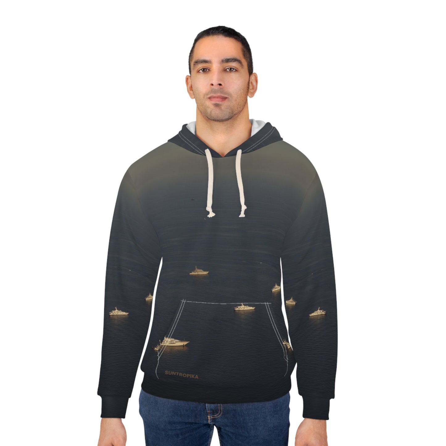 Suntropika Hoodie Yachts at sea - Perfect for Beach Days & Casual Outings