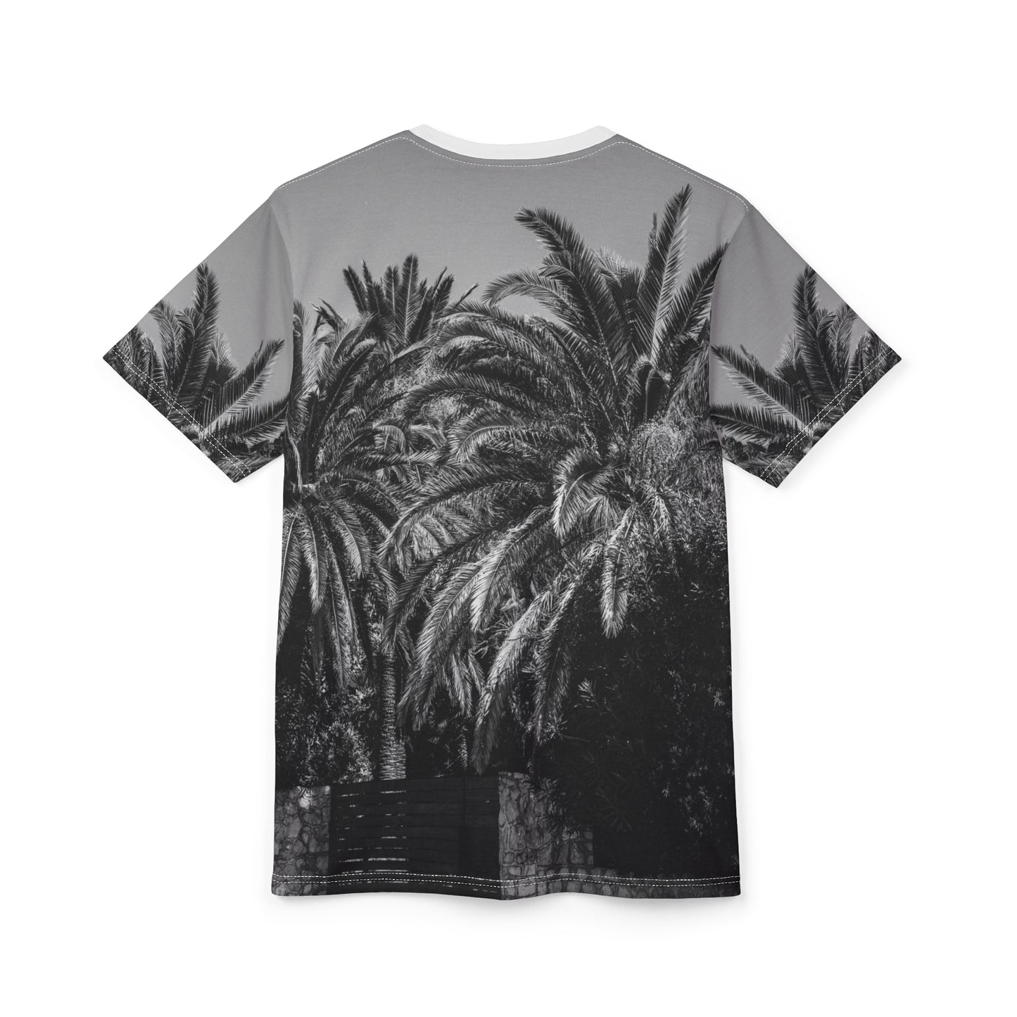 Suntropika T-shirt with Palm Trees B&W - Perfect for Summer Adventures