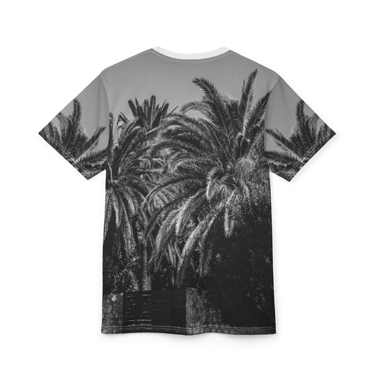 Suntropika T-shirt with Palm Trees B&W - Perfect for Summer Adventures