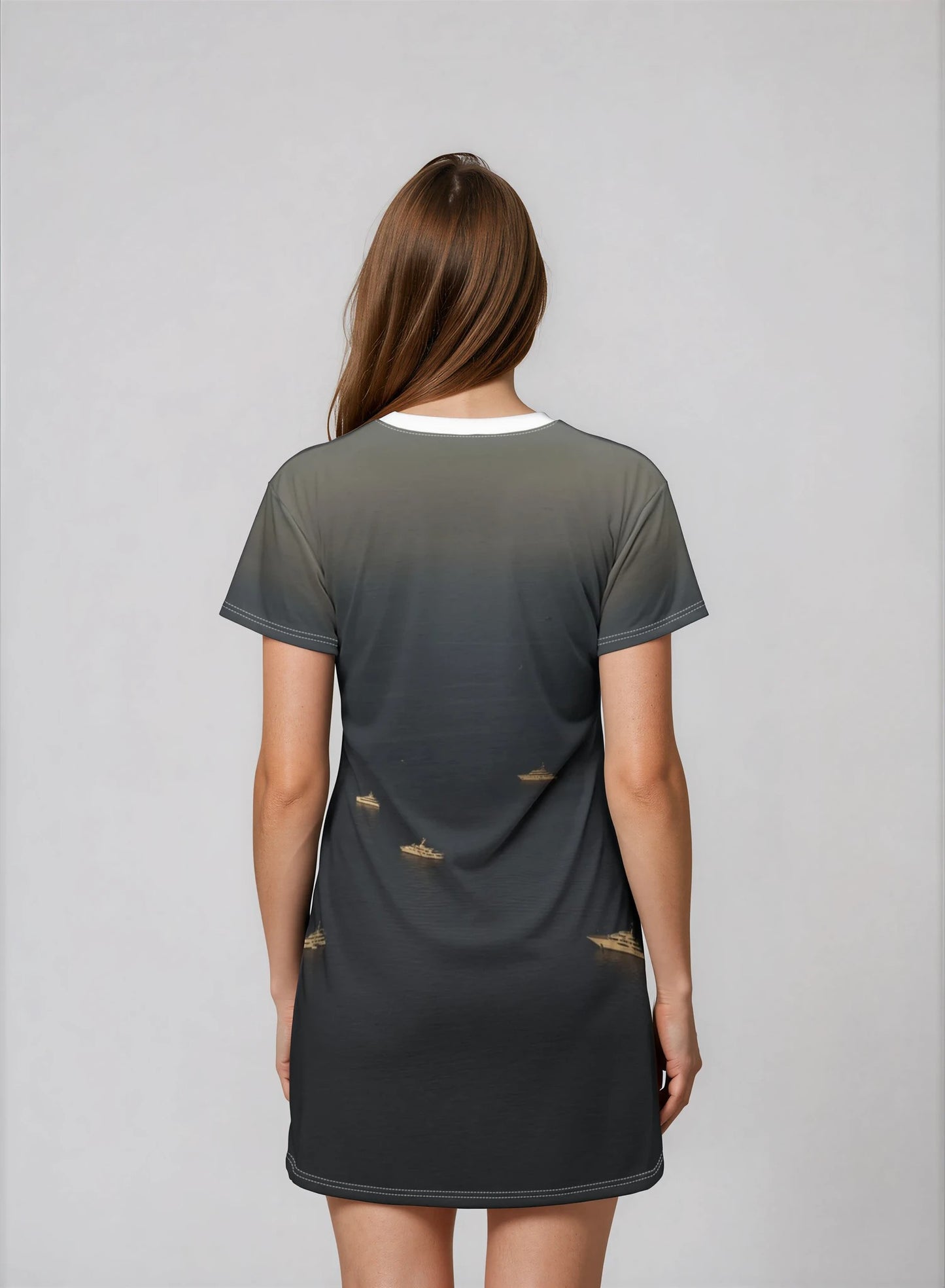 Suntropika T-shirt Dress Yachts at sea – Casual Summer Wear