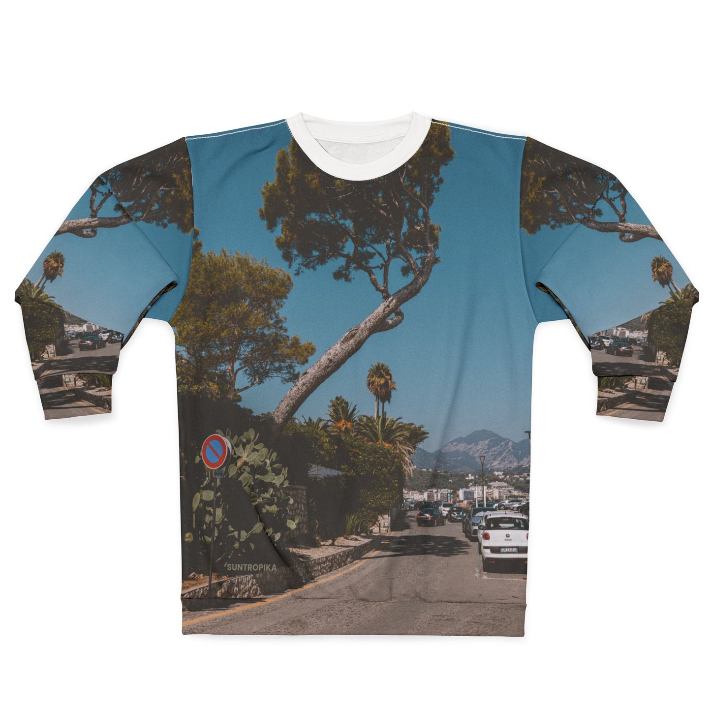 Suntropika Sweatshirt Winston Churchill Street in Roquebrune-Cap-Martin - Unisex Sweatshirt for Relaxation and Travel