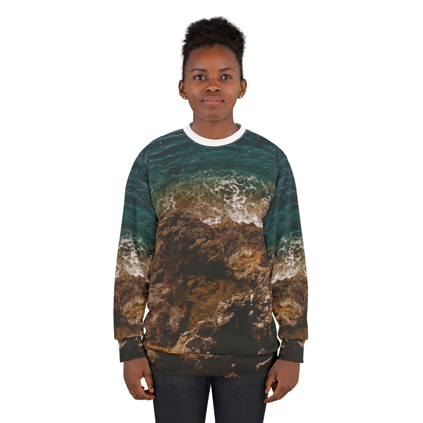 Suntropika Sweatshirt Crashing Water - Unisex Sweatshirt for Relaxation and Travel