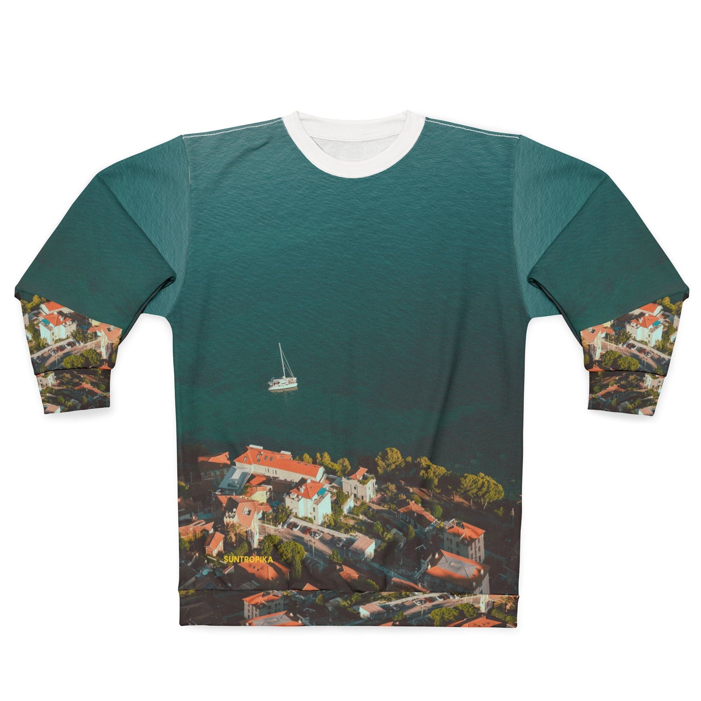 Suntropika Sweatshirt Roquebrune Beach - Unisex Sweatshirt for Relaxation and Travel