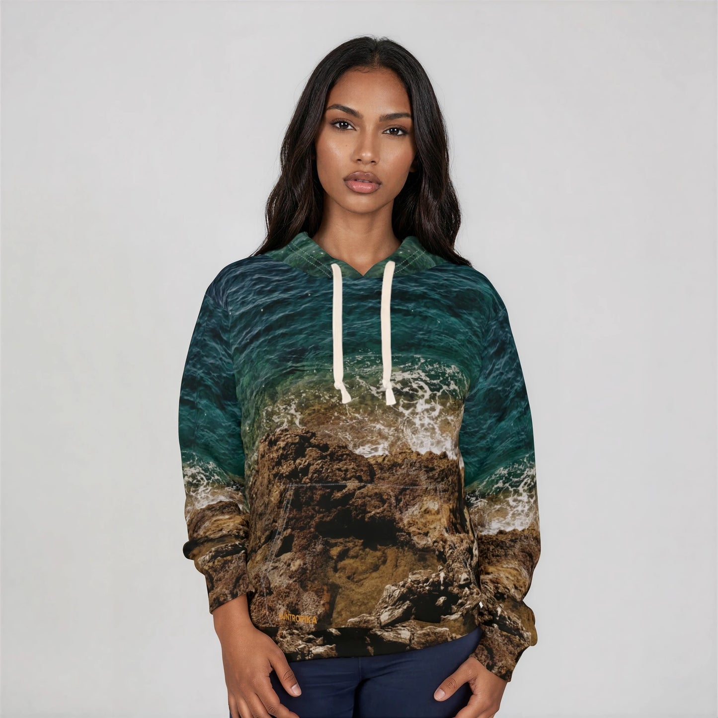 Suntropika Hoodie Crashing Water - Perfect for Beach Days & Casual Outings