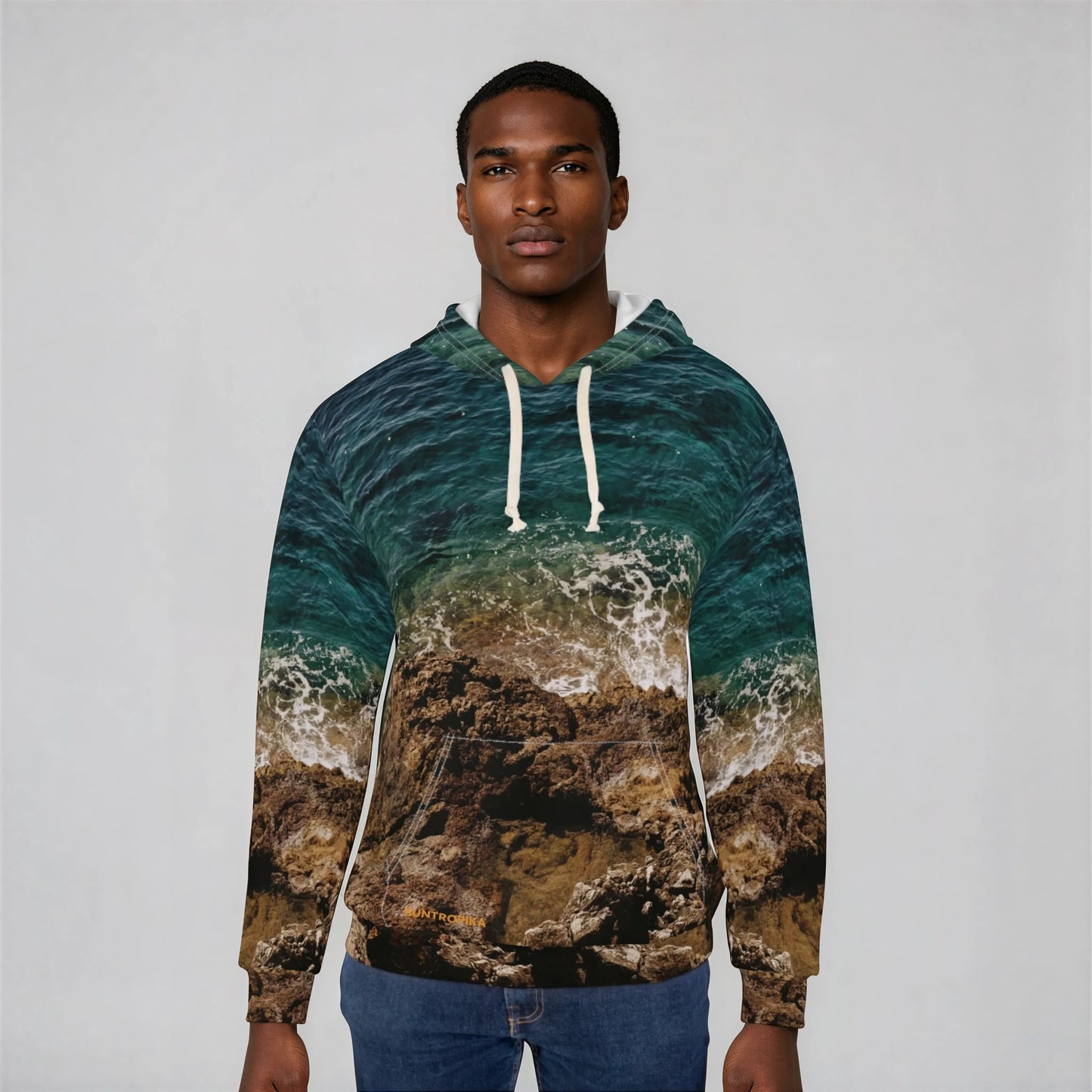 Suntropika Hoodie Crashing Water - Perfect for Beach Days & Casual Outings