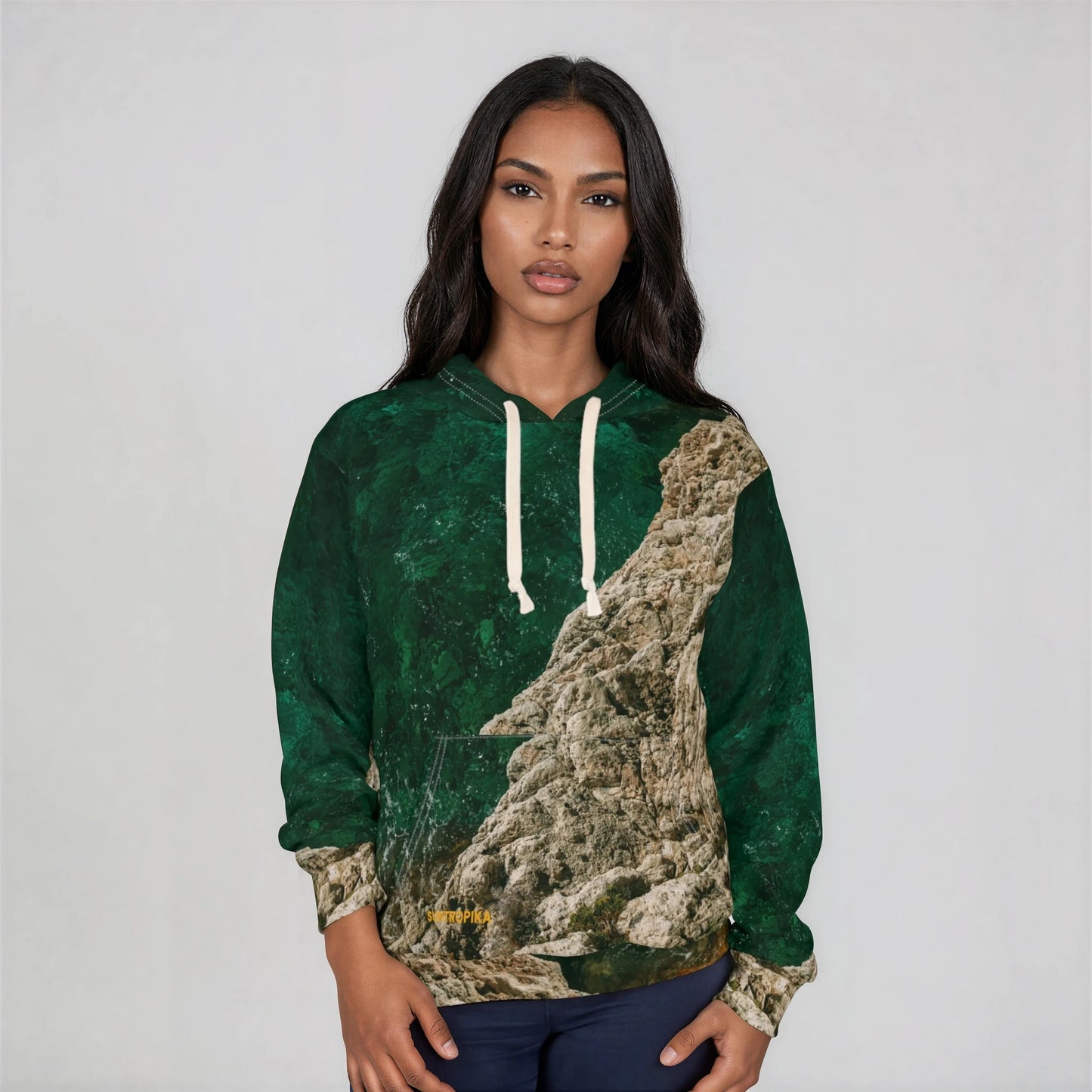 Suntropika Hoodie Water on the rocks - Perfect for Beach Days & Casual Outings