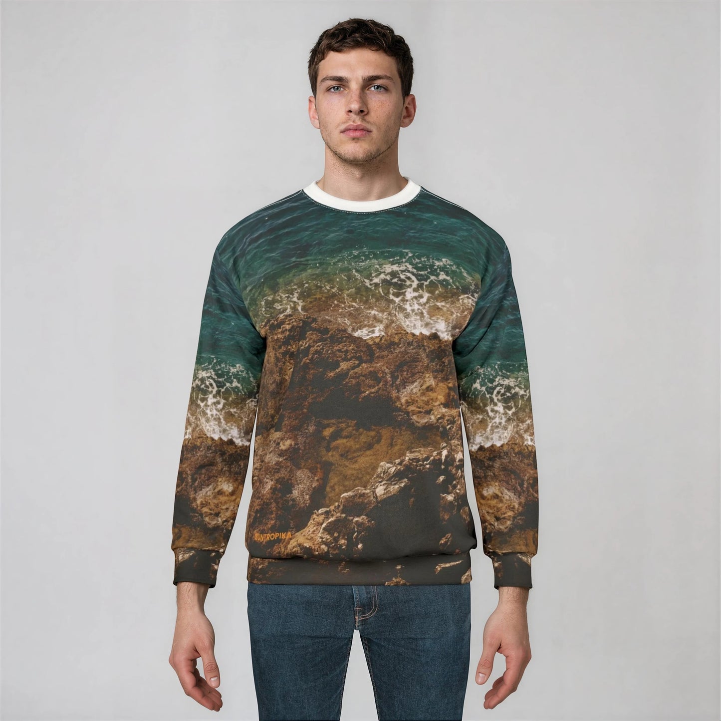 Suntropika Sweatshirt Crashing Water - Unisex Sweatshirt for Relaxation and Travel