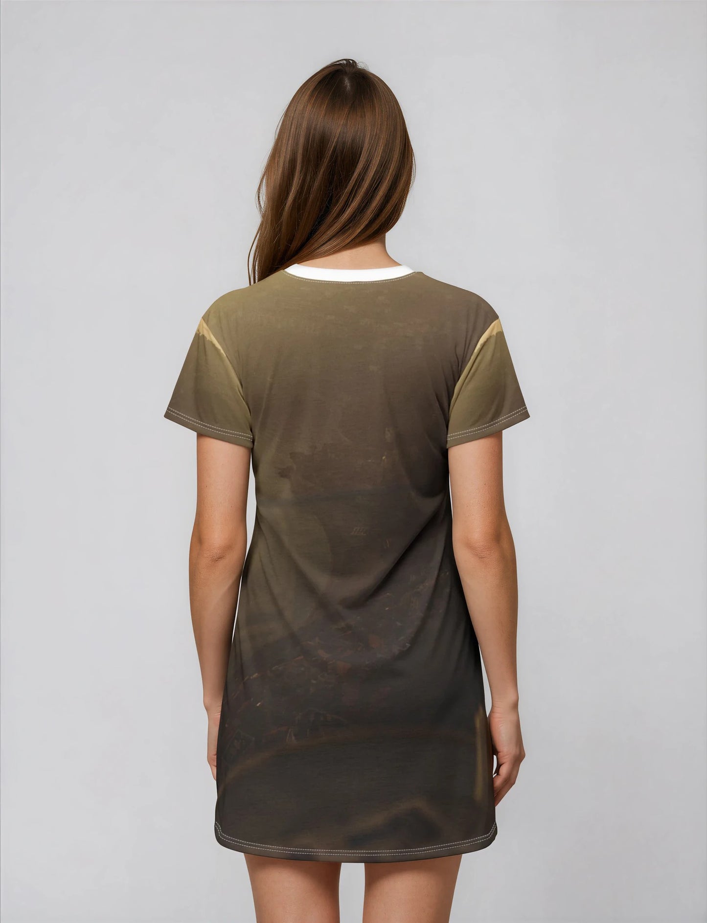 Suntropika T-Shirt Dress Coffee Sunrise – Casual Summer Wear