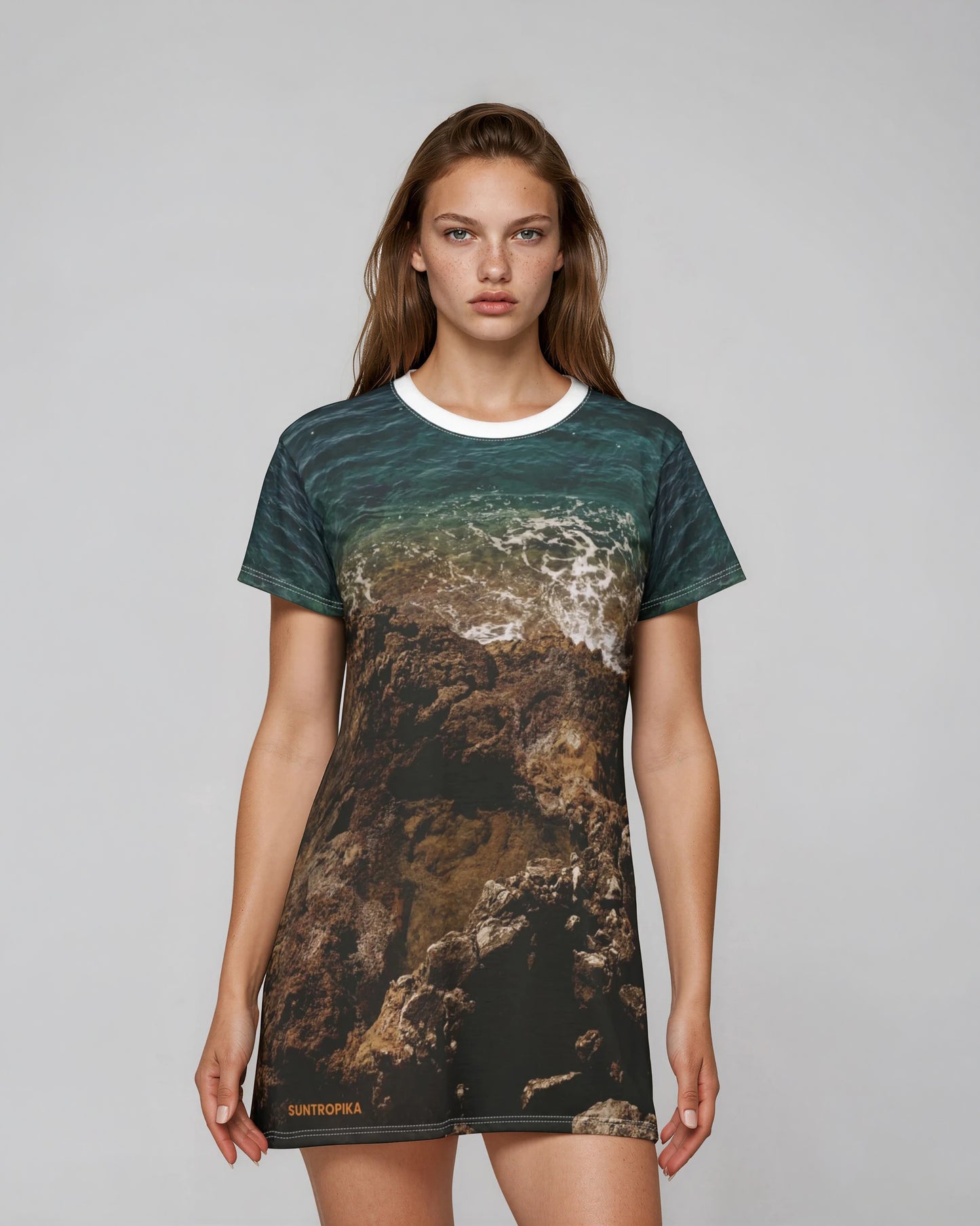 Suntropika T-Shirt Dress Crashing Water – Casual Summer Wear