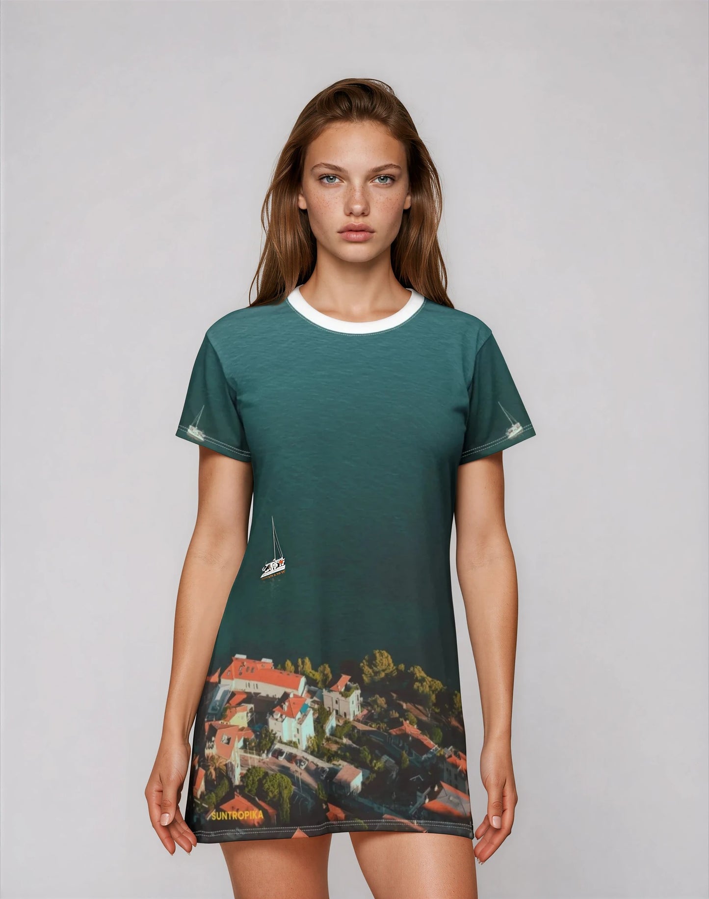 Suntropika T-Shirt Dress Yacht at Roquebrune – Casual Summer Wear