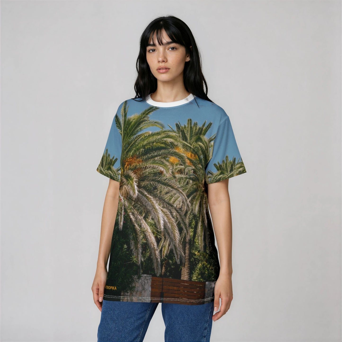 Suntropika T-shirt with Palm Trees, Color - Perfect for Summer Adventures